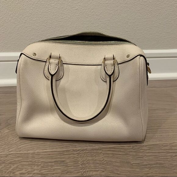 Coach White Leather Handbag - Picture 2 of 8